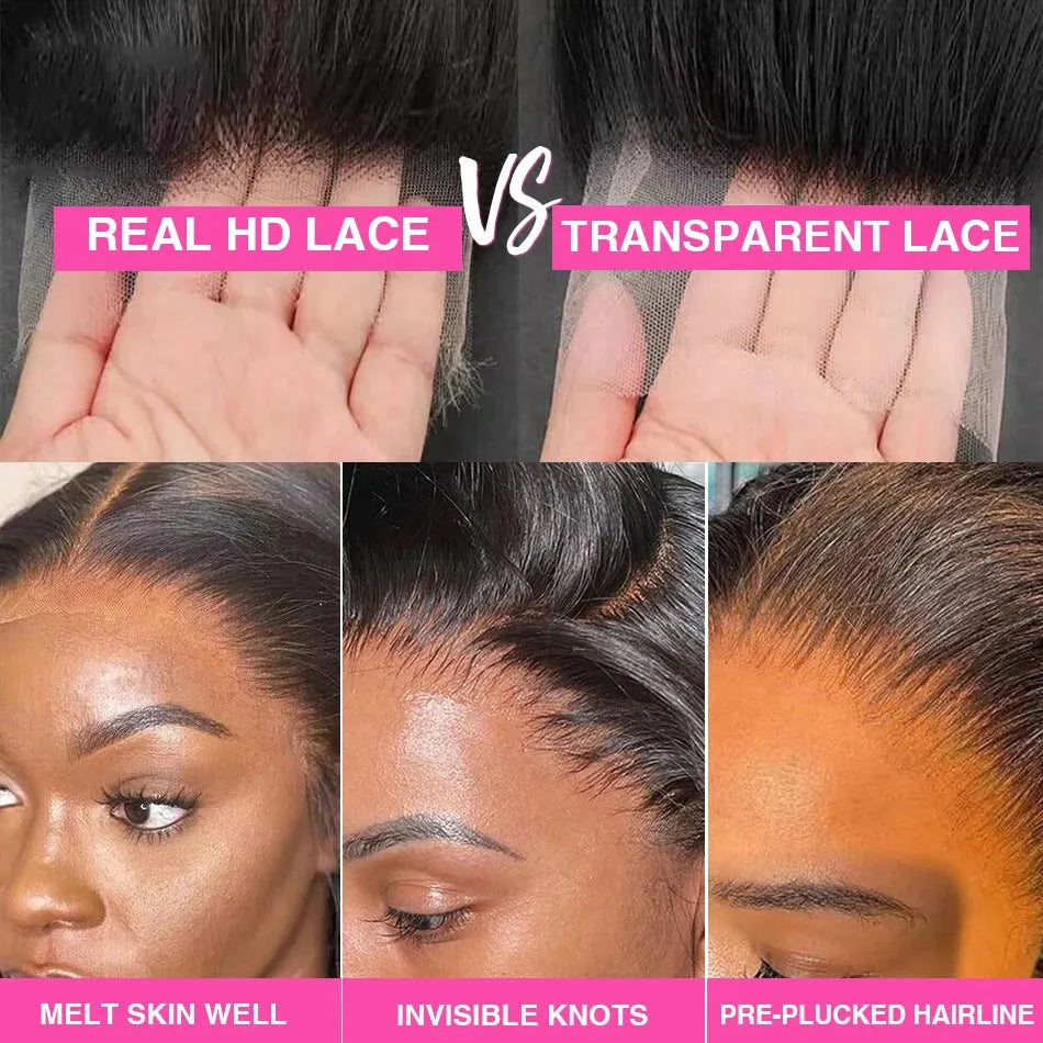 Silke’ 28 inch body wave lace front wig – HD lace, pre-plucked virgin hair wig with natural body wave texture